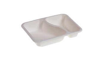 Barquette PBAT+Pulpe de canne PC2 227/178/H45mm - 250pcs